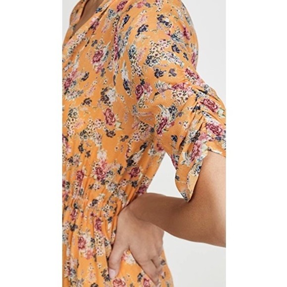 NWOT Nicholas Ruffle Mini Dress in Honey Multi Size 2 - Picture 4 of 8